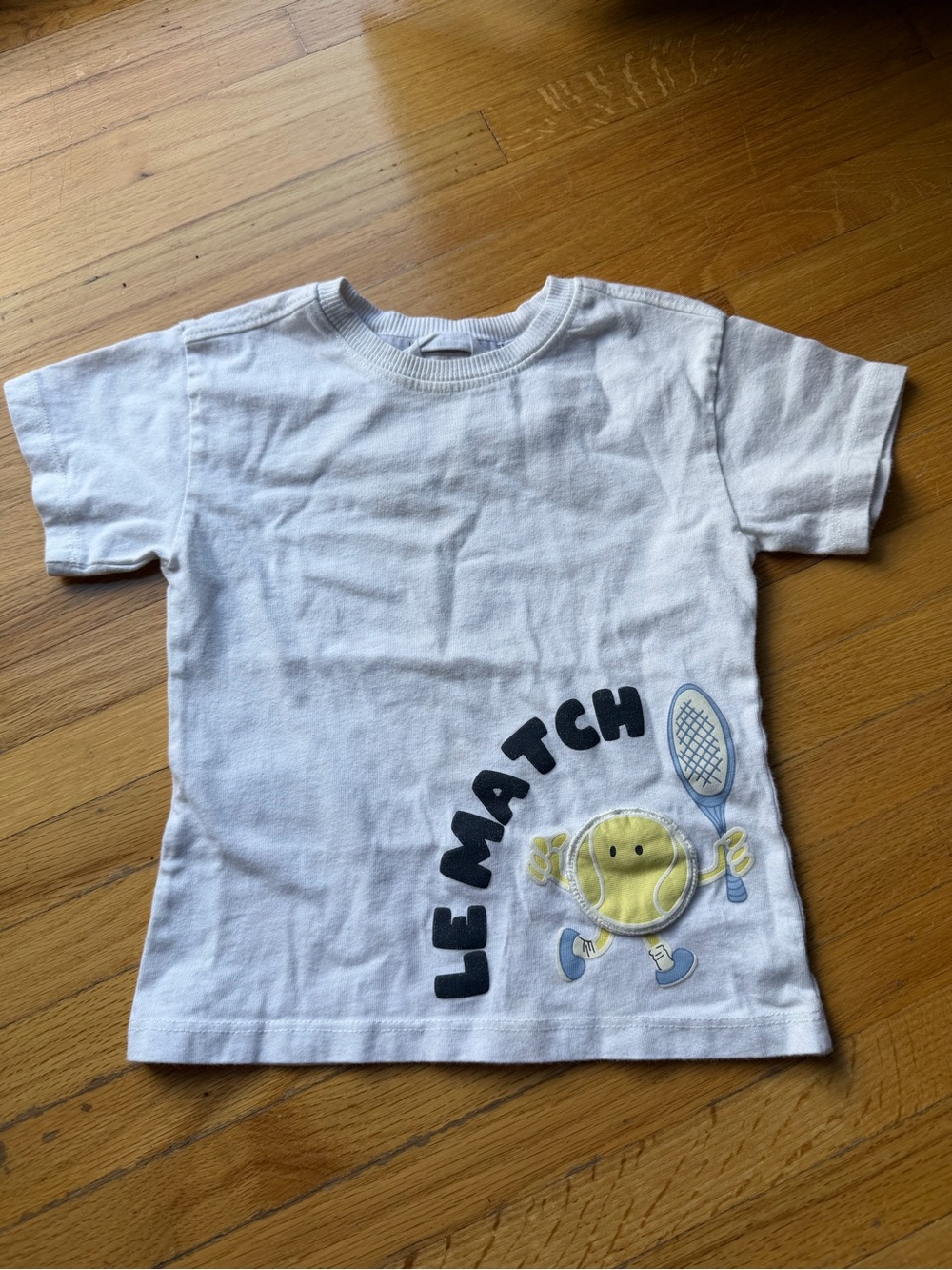 MANGO KIDS White Kids 'Le Match' Tennis Graphic Tee 18-24Months